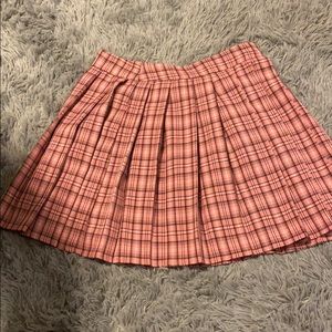Pink & Gray Pencil Skirt